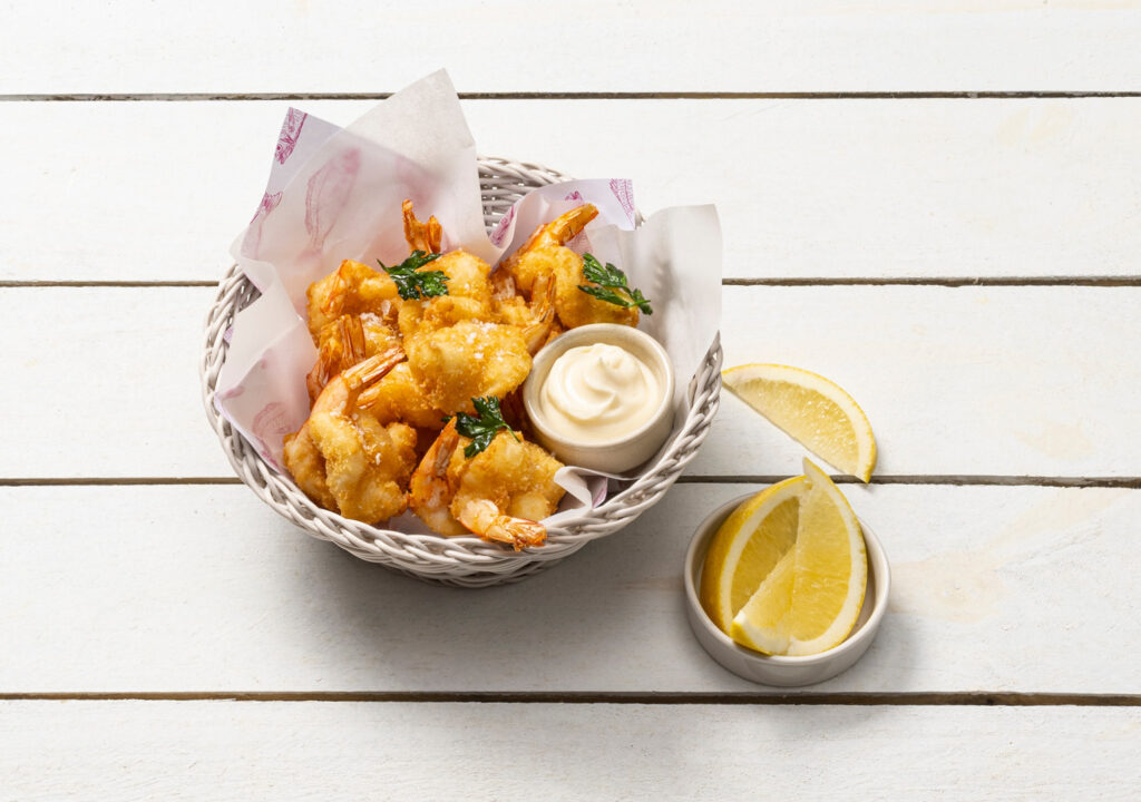 Your locally sourced spring menu 3 Blog Image Crumbed Prawn Mayo