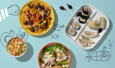 Selection of images of dishes from popular kids menus