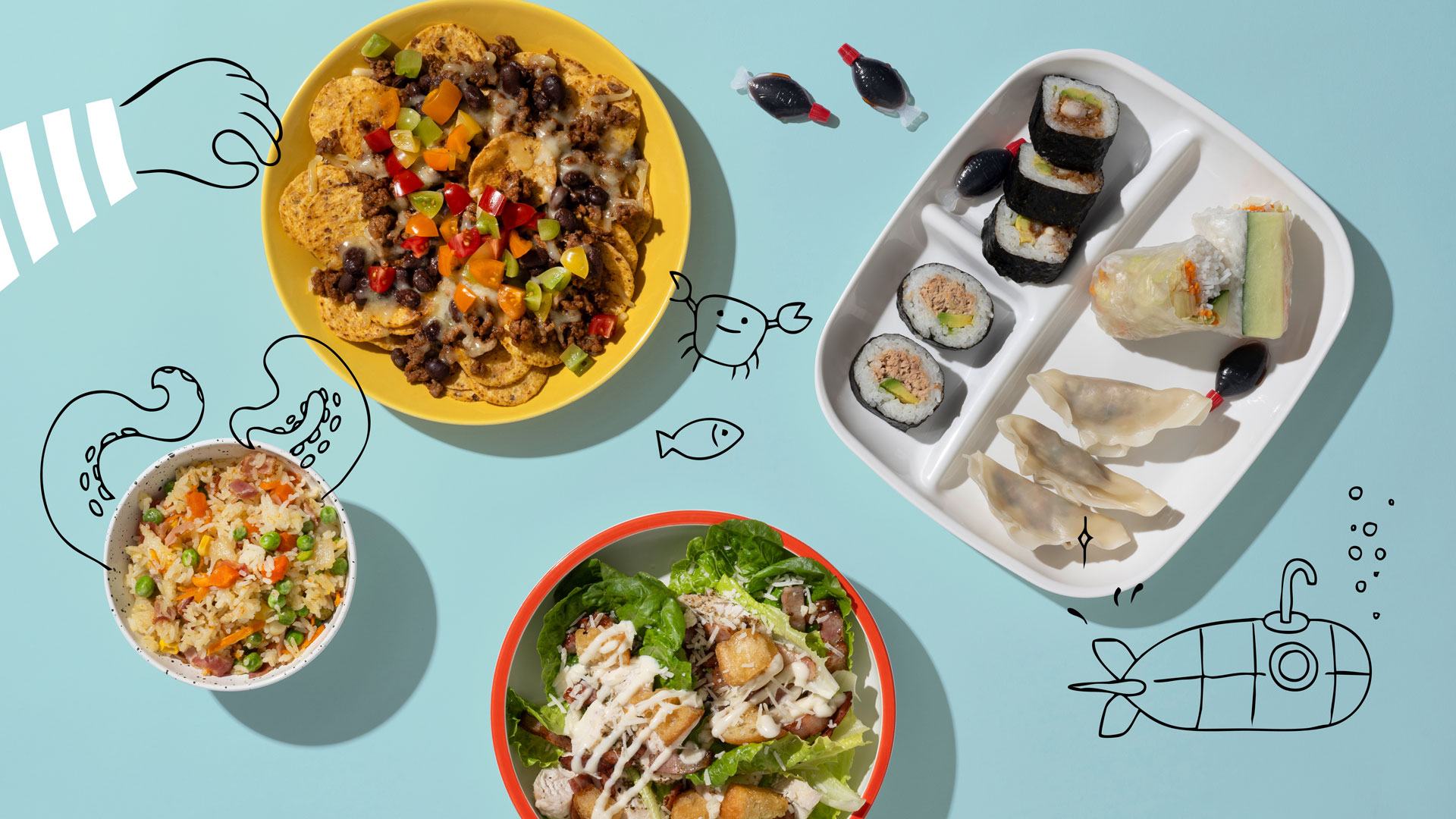 Kids' menus: attracting young diners to your venue 1 Selection of images of dishes from popular kids menus
